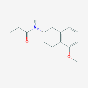 molecular formula C14H19NO2 B3118947 N-[(2S)-1,2,3,4-Tetrahydro-5-methoxy-2-naphthalenyl]propanamide CAS No. 244239-67-6