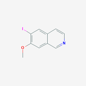 molecular formula C10H8INO B3118952 6-Iodo-7-methoxyisoquinoline CAS No. 244257-63-4