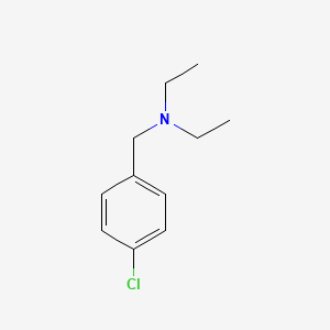 molecular formula C11H16ClN B3119089 N-(4-chlorobenzyl)-N-ethylethanamine CAS No. 24619-87-2