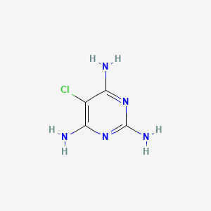 molecular formula C4H6ClN5 B3119243 5-Chloropyrimidine-2,4,6-triamine CAS No. 24867-23-0
