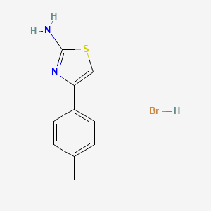 molecular formula C10H11BrN2S B3119307 4-p-Tolyl-thiazol-2-ylamine hydrobromide CAS No. 24966-91-4