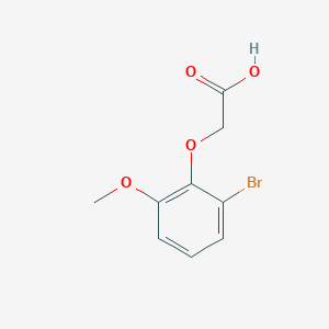 molecular formula C9H9BrO4 B3119555 2-(2-Bromo-6-methoxyphenoxy)acetic acid CAS No. 25181-67-3
