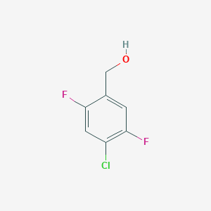 molecular formula C7H5ClF2O B3119575 (4-Chloro-2,5-difluorophenyl)methanol CAS No. 252004-49-2