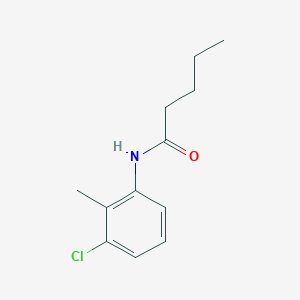 molecular formula C12H16ClNO B311959 N-(3-chloro-2-methylphenyl)pentanamide 