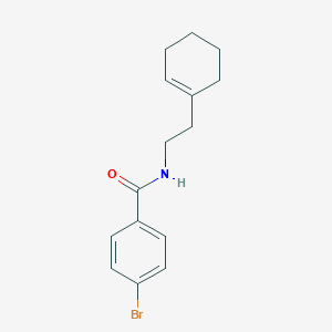 molecular formula C15H18BrNO B311971 Benzamide, 4-bromo-N-[2-(1-cyclohexen-1-yl)ethyl]- 