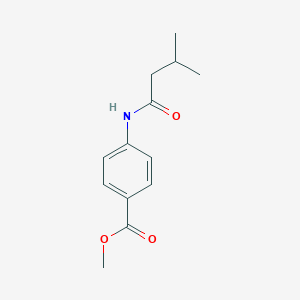 molecular formula C13H17NO3 B311973 methyl 4-[(3-methylbutanoyl)amino]benzoate 