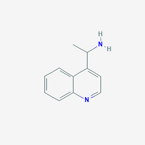 molecular formula C11H12N2 B3119810 1-(Quinolin-4-yl)ethan-1-amine CAS No. 255062-64-7