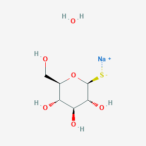 molecular formula C6H13NaO6S B3119842 Beta-D-thioglucose sodium salt hydrate CAS No. 255818-98-5