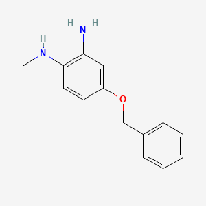 molecular formula C14H16N2O B3119908 4-(Benzyloxy)-N1-methylbenzene-1,2-diamine CAS No. 256493-34-2