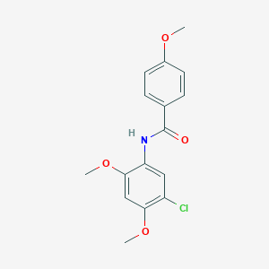 molecular formula C16H16ClNO4 B312006 N-(5-chloro-2,4-dimethoxyphenyl)-4-methoxybenzamide 