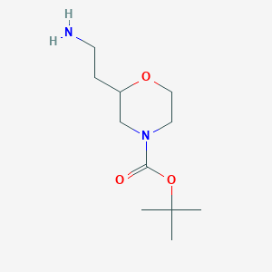 B3120072 Tert-butyl 2-(2-aminoethyl)morpholine-4-carboxylate CAS No. 259180-78-4