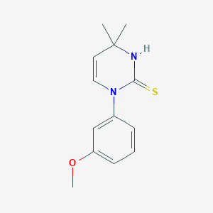 1-(3-Methoxyphenyl)-4,4-dimethyl-1,4-dihydropyrimidine-2-thiol