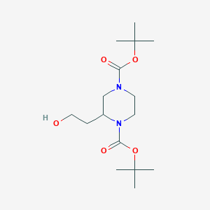 1,4-Di(tert-butoxycarbonyl)-2-(2-hydroxyethyl)piperazine