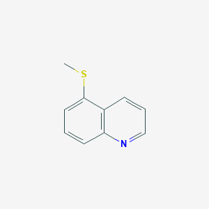 molecular formula C10H9NS B3120202 5-methylsulfanylquinoline CAS No. 26114-57-8