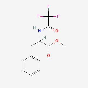 molecular formula C12H12F3NO3 B3120216 Methyl 3-phenyl-2-(trifluoroacetamido)propanoate CAS No. 2612-19-3