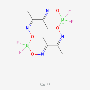 molecular formula C8H12B2CoF4N4O4 B3120302 N,N',N'',N'''-(Tetrafluorodiborato)bis[MU-(2,3-butanedionedioximato)]cobalt(II) CAS No. 26220-72-4
