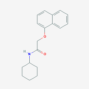 molecular formula C18H21NO2 B312040 N-cyclohexyl-2-(1-naphthyloxy)acetamide 