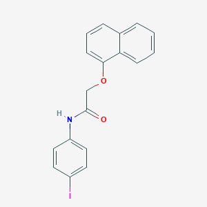 molecular formula C18H14INO2 B312043 N-(4-iodophenyl)-2-(1-naphthyloxy)acetamide 