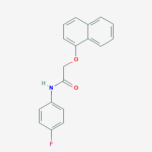 molecular formula C18H14FNO2 B312046 N-(4-fluorophenyl)-2-(1-naphthyloxy)acetamide 