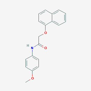 molecular formula C19H17NO3 B312048 N-(4-methoxyphenyl)-2-(1-naphthyloxy)acetamide 