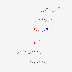 molecular formula C18H19Cl2NO2 B312052 N-(2,5-dichlorophenyl)-2-(2-isopropyl-5-methylphenoxy)acetamide 