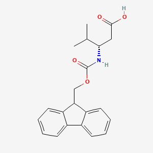 molecular formula C21H23NO4 B3120570 Fmoc-D-beta-homovaline CAS No. 266318-79-0