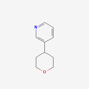 molecular formula C10H13NO B3120606 3-(Tetrahydro-2H-pyran-4-yl)pyridine CAS No. 26684-66-2