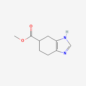 molecular formula C9H12N2O2 B3120643 Methyl 4,5,6,7-tetrahydro-1H-benzo[d]imidazole-6-carboxylate CAS No. 26785-89-7