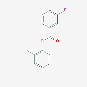 molecular formula C15H13FO2 B312066 2,4-Dimethylphenyl 3-fluorobenzoate 