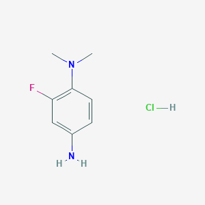 molecular formula C8H12ClFN2 B3120684 (4-Amino-2-fluorophenyl)dimethylamine hydrochloride CAS No. 2689-34-1