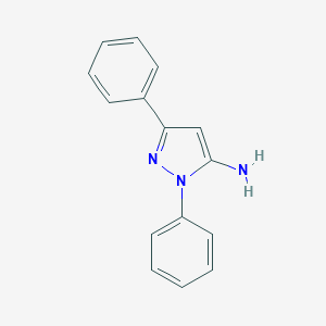 molecular formula C15H13N3 B031207 1,3-Diphenyl-1H-pyrazol-5-amine CAS No. 5356-71-8