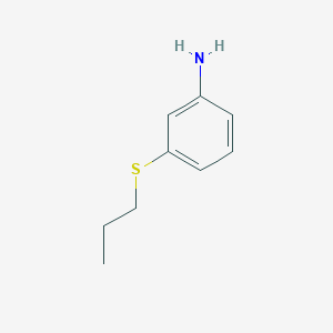 molecular formula C9H13NS B3120741 3-(Propylsulfanyl)aniline CAS No. 27122-81-2