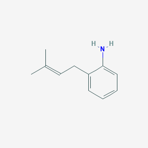 molecular formula C11H15N B3120744 2-(3-Methylbut-2-en-1-yl)aniline CAS No. 27125-61-7