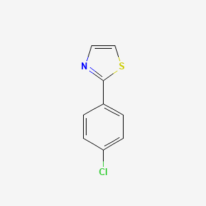 molecular formula C9H6ClNS B3120748 2-(4-Chlorophenyl)thiazole CAS No. 27149-26-4