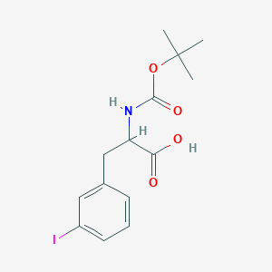 molecular formula C14H18INO4 B3120795 N-Boc-3-iodo-DL-phenylalanine CAS No. 273221-73-1