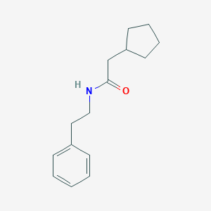 molecular formula C15H21NO B312083 2-cyclopentyl-N-(2-phenylethyl)acetamide 