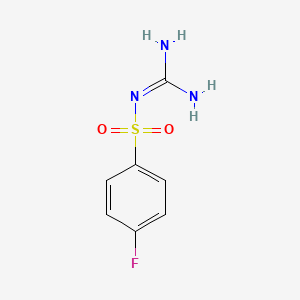 molecular formula C7H8FN3O2S B3120906 2-(4-Fluorophenyl)sulfonylguanidine CAS No. 276245-10-4