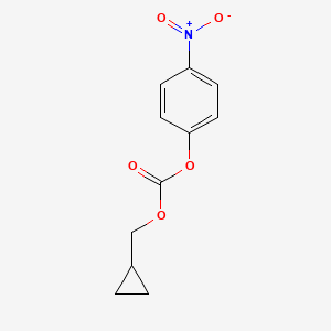 molecular formula C11H11NO5 B3120933 Cyclopropylmethyl 4-nitrophenyl carbonate CAS No. 276697-73-5