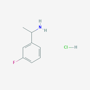 molecular formula C8H11ClFN B3120966 1-(3-Fluorophenyl)ethanamine hydrochloride CAS No. 276875-50-4