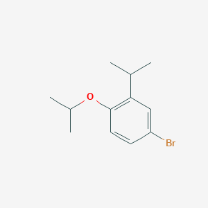 molecular formula C12H17BrO B3121007 4-Bromo-1-isopropoxy-2-isopropylbenzene CAS No. 277323-14-5
