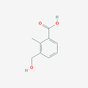 molecular formula C9H10O3 B3121025 3-(HYDROXYMETHYL)-2-METHYLBENZOIC ACID CAS No. 277331-16-5