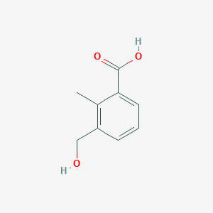 molecular formula C9H10O3 B3121025 苯甲酸，3-(羟甲基)-2-甲基- CAS No. 277331-16-5
