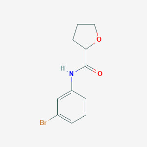 molecular formula C11H12BrNO2 B312104 n-(3-Bromophenyl)tetrahydrofuran-2-carboxamide 