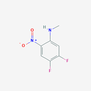 molecular formula C7H6F2N2O2 B3121084 4,5-difluoro-N-methyl-2-nitroaniline CAS No. 279231-42-4