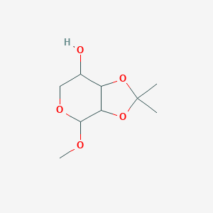 molecular formula C9H16O5 B031211 Methyl 2,3-O-(1-methylethylidene)pentopyranoside CAS No. 60562-98-3