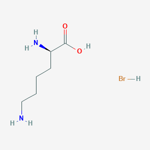 molecular formula C6H15BrN2O2 B3121105 D-Lysine, homopolymer, hydrobromide CAS No. 27964-99-4