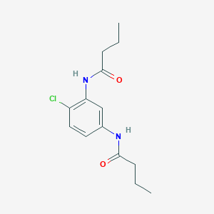 molecular formula C14H19ClN2O2 B312111 N-[3-(butyrylamino)-4-chlorophenyl]butanamide 