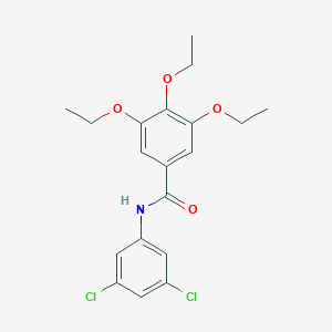 molecular formula C19H21Cl2NO4 B312114 N-(3,5-dichlorophenyl)-3,4,5-triethoxybenzamide 