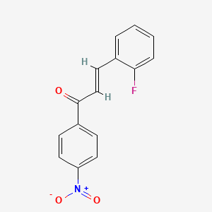 (2E)-3-(2-Fluorophenyl)-1-(4-nitrophenyl)prop-2-en-1-one