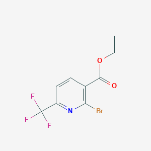 molecular formula C9H7BrF3NO2 B3121175 Ethyl 2-bromo-6-(trifluoromethyl)nicotinate CAS No. 280567-79-5